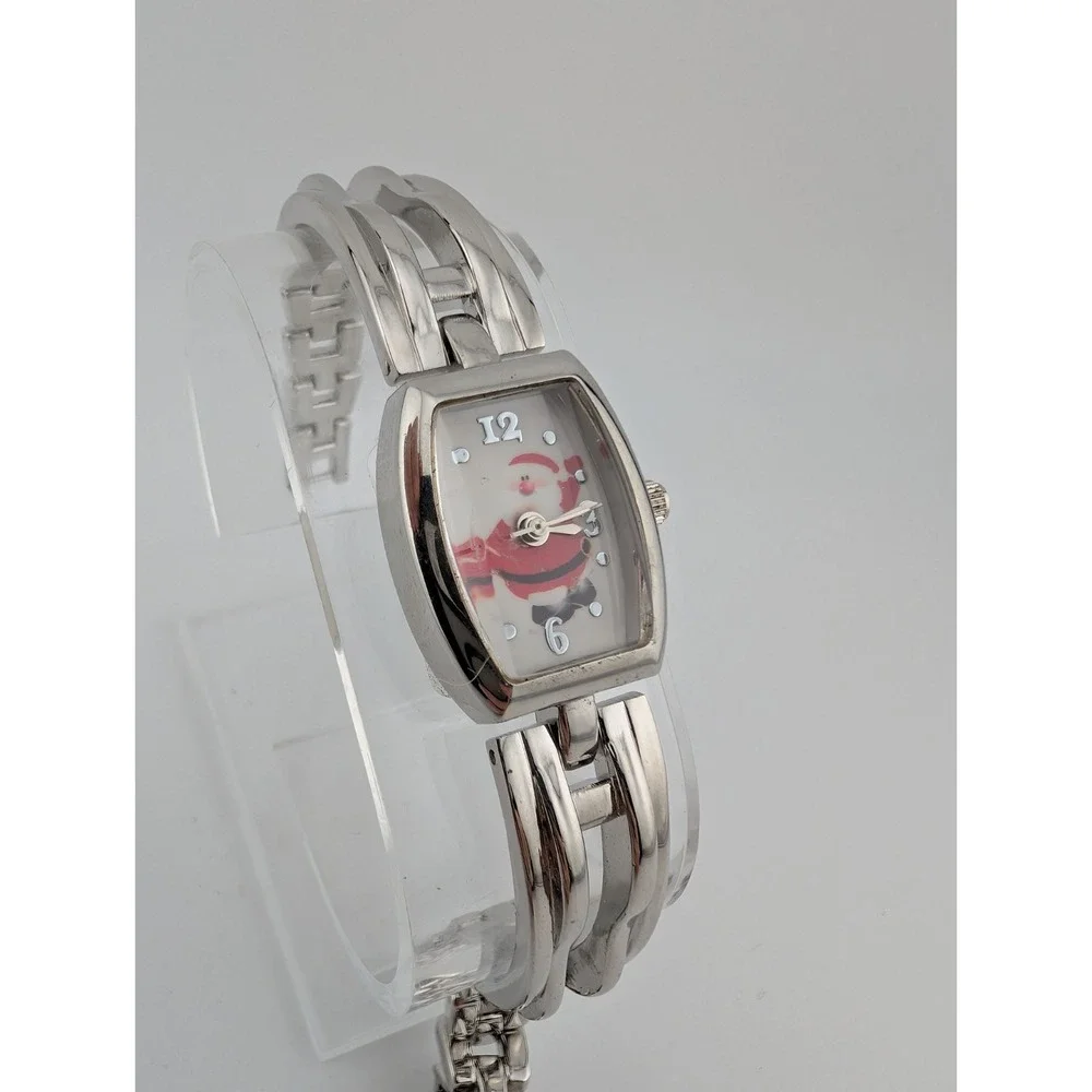 Santa Claus Watch Women 19mm Case Silver 7.25